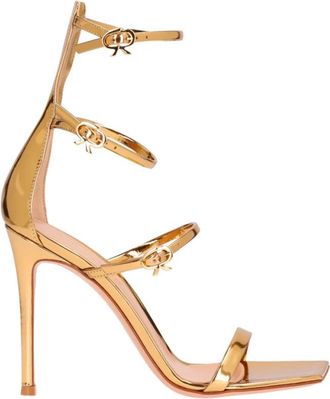 Gianvito Rossi High Heel Sandals, female, Yellow, 3 UK, Ribbon Uptown Metal