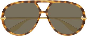 Bottega Veneta Sunglasses Bv1274 S 005 Gold/Brown Unisex