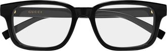 Gucci Square Full Rim Eyeglasses - Black