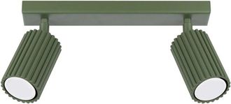 Wonderlamp Regleta Moto Verde, 2 Luces