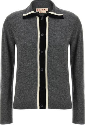Marni Grey Wool cardigan