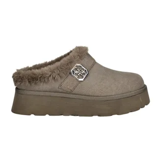 Guess Schoenen, Dames, Groen, 36 EU, Leer, Dolmana 2 Slippers