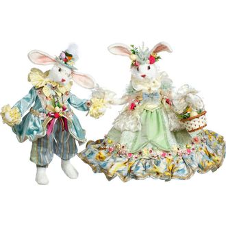 Mark Roberts Mr & Mrs Peter Rabbit, Set of 2, Medium in Pastel Green at Nordstrom