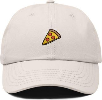 Dalix Pizza Slice Embroidered Dad Hat in Beige at Nordstrom