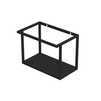 Bernacchini XL frame Fonteinframe - 40x26x30cm - bodemplaat en handdoekhouder staal zwart mat