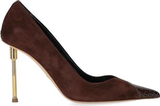 Elisabetta Franchi Su&egrave;de Pump - Dames - Pumps - Bruin - 36 EU - Su&egrave;de - Schoenen