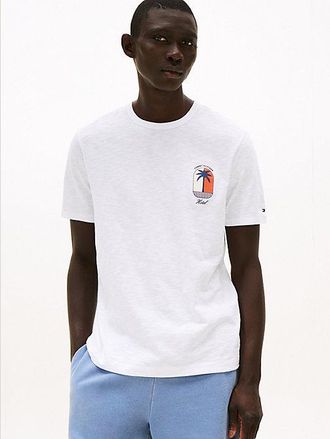 Tommy Hilfiger Tropical Logo Crew Neck T-Shirt