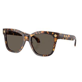 Versace Sunglasses, unisex, Brown, Size: 55 MM Oversized Square Sunglasses