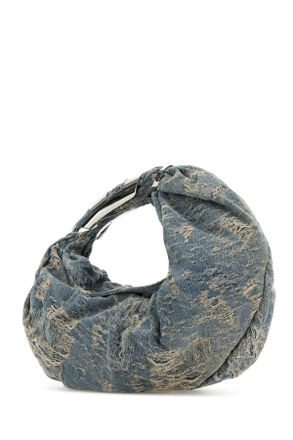 Diesel Womens Grab-D Hobo Blue Fabric