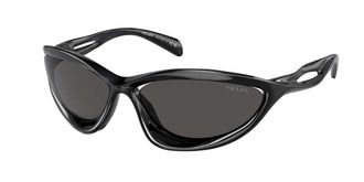 Prada PR A23S 1AB5S0 Womens Sunglasses Black Size 60