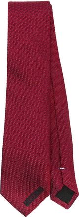 Moschino embroidered silk tie - men - Silk - One Size