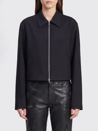 Our Legacy Giacca a camicia in lana merino con chiusura a zip e collo classico