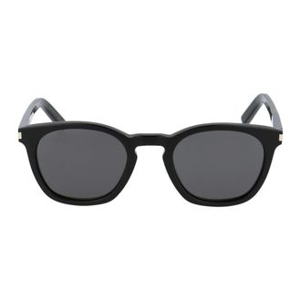Saint Laurent Sunglasses, unisex, Black, Size: 49 MM Retro Style Sunglasses SL 28