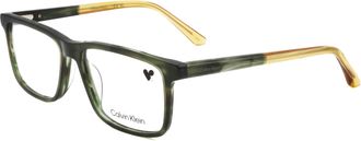 Calvin Klein Mens 55mm Green Havana Opticals