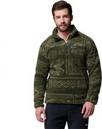 Columbia Rugged Ridge High Pile Half Zip Fleece XL Green