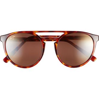 Maui Jim Pilot Sunglasses in Tortoise Tortoise Bronze at Nordstrom Rack