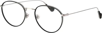 Moncler Unisex Sunglasses Ml5110 Glossy Black Metal Glasses & Frames