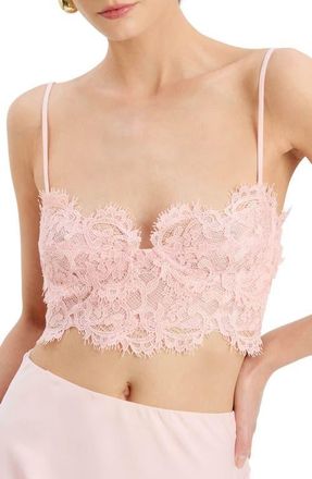 Bardot Linella Lace Bralette in Petal Pink at Nordstrom, Size 12
