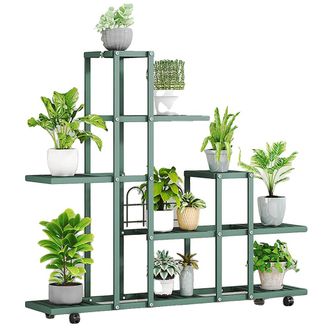 OEM Soporte Para Plantas, Dise&ntilde;o Multinivel, Port&aacute;til Y Duradero, H9036 Verde