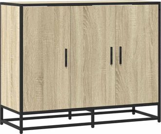 vidaXL Sideboard Sonoma Oak 94x35x76 cm Engineered Wood Vidaxl