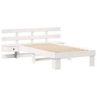 Berkfield Home with Drawer White 100 x 200 cm Solid pine wood