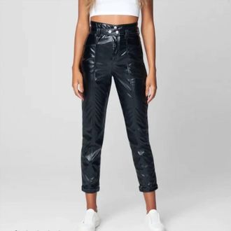 Blank NYC Overall Faux Leather Pants In Other Worldly