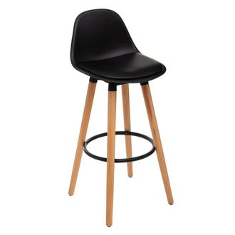 Atmosphera Taburete De Bar maxon Negro Atmosphera Cr&eacute;ateur DInt&eacute;rieur