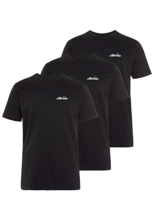 Ellesse T-Shirt ELLESSE AZZINI TEE (3 PACK), Herren, Gr. XXL, schwarz, Single Jersey, Obermaterial: 100% Baumwolle, Rundhals, Shirts T-Shirt