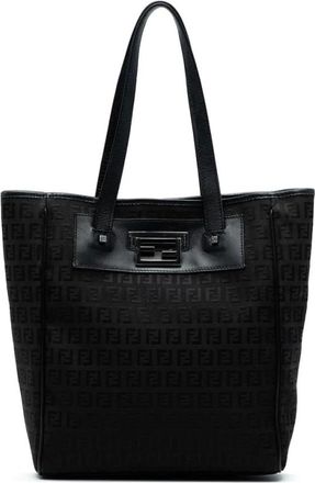 Fendi Pre-owned Tote Bags, female, Brown, Size: ONE SIZE Pre-owned Canvas Tote Bag