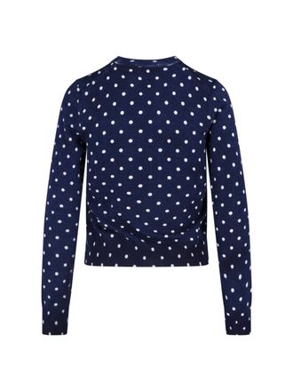Comme Des Gar&ccedil;ons Womens Comme Des Garcons Sweaters Blue Wool