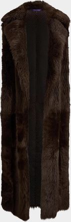 Ralph Lauren Collection Lamb Shearling Long Vest