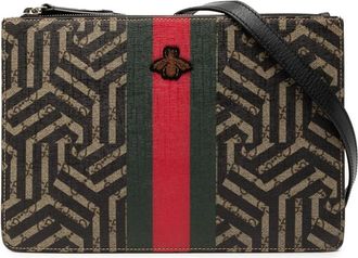 Gucci Pre-owned Cross Body Bags, female, Multicolor, Size: ONE SIZE Pre-owned Printed Pouch with Strap