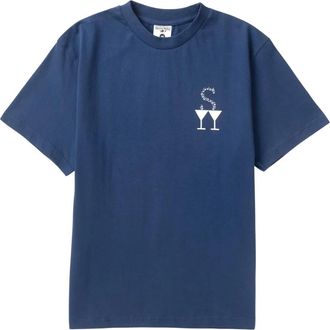 Service Works T-Hemden - Heren - Tops - Blauw - Maat: L Katoen