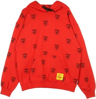 Iuter Red Scorpio Hoodie - Heren - Hoodies - Rood - S - Katoen - Hoodies & sweatvesten