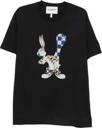 Iceberg Hombre, Camisetas, Negro, Talla: 2XL