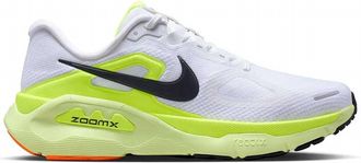 Nike Mens Structure Plus Running Shoes In White/black-Pure Platinum-Volt
