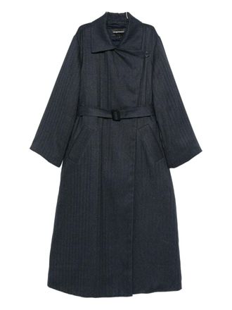 Emporio Armani Double-Breasted Coat-Donna