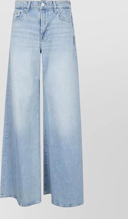 7 For All Mankind mid-rise wide-leg jeans