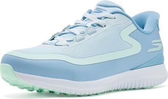Skechers Flight Slip-In Spikeless Golf Shoes Womens Golf Shoes Light Blue : 9.5 C - Wide, Synthetic
