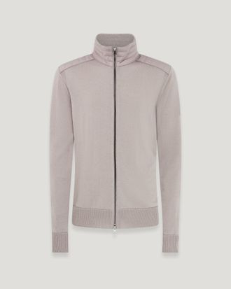 Belstaff Belstaff C&aacute;rdigan Con Cremallera Kelby para hombre Lana merina Piedra p&oacute;mez 2XL