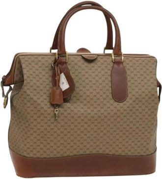 Gucci Pre-owned Leather gucci-bags - Dames - Vintage Handtas - Beige - ONE Size - Leer - Vintage