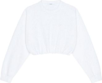 Givenchy Cropped Sweatshirt With Elasticated Waistband