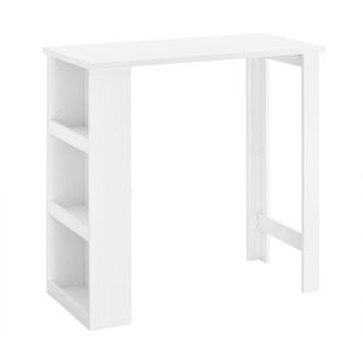SoBuy SoBuy Bar Table High Kitchen Table Standing Desk for Small Spaces, Bar for Kitchen, Living Room, Office or Coffee Bar White 112 x 57 x 106 cm