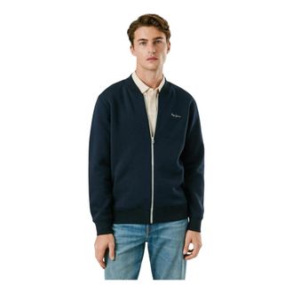 Pepe Jeans London Macbeth Plain Bomber - Sweatshirts & Hoodies - Hombre - Azul - L