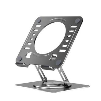 No Brand Soporte Giratorio Para Port&aacute;til De Sobremesa: Elevador Ajustable Para Port&aacute;til, Con Rotaci&oacute;n De 360&deg;, Panel Met&aacute;lico Ventilado Para La Disipaci&oacute;n Del 