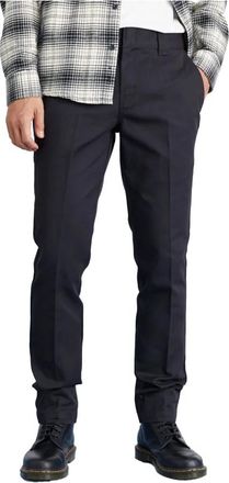 Dickies Slim Fit Chino/Stadbroek - Heren - Chinos - Zwart - W30 L34 - Katoen - Broeken
