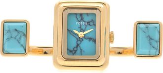 Fossil Raquel Quartz Blue Dial Ladies Watch Ring ES5432