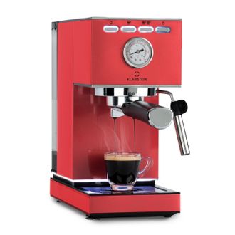 Klarstein Klarstein Cafetera Gusto Classico 1350 Vatios 20 Bares De Presi&oacute;n Dep&oacute;sito De Agua: 1,4 Litros Acero Inoxidable