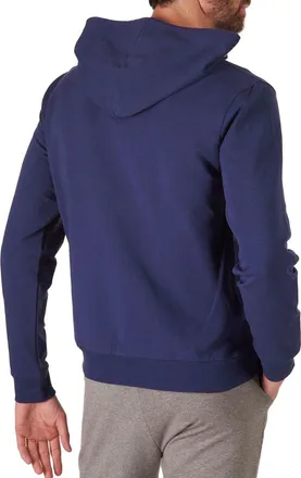 Moschino Logo-Tape Trim Hoodie - Navy