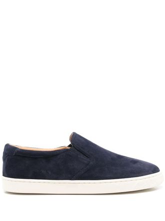 Brunello Cucinelli suede sneakers - men - Calf Leather/Rubber/Calf Suede - 42 - Blue